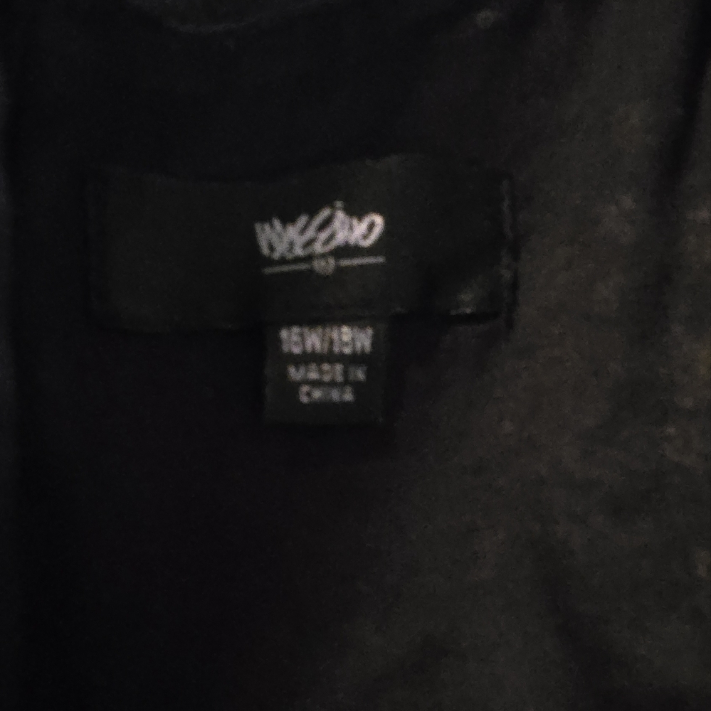 Mossimo Vintage Black Floral Fit & Flair Dress Sz16W/18W - Picture 7 of 7